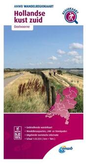ANWB Wandelregiokaart  -   Hollandse Kust zuid