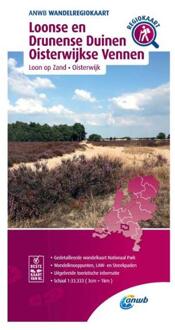 ANWB Wandelregiokaart  -   Loonse en Drunense Duinen, Oisterwijkse Vennen