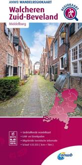 ANWB Wandelregiokaart  -   Walcheren, Zuid-Beveland