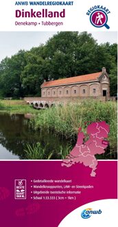 ANWB Wandelregiokaart  -   Wandelregiokaart Dinkelland 1:33.333