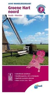 ANWB Wandelregiokaart  -   Wandelregiokaart Groene Hart noord 1:33.333
