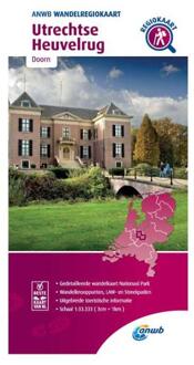 ANWB Wandelregiokaart  -   Wandelregiokaart Utrechtse Heuvelrug 1:33.333
