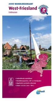 ANWB Wandelregiokaart  -   West-Friesland