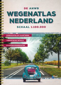 ANWB wegenatlas  -   De ANWB Wegenatlas Nederland 1:100.000