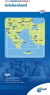 Anwb*wegenkaart Europa 4. Griekenland - Anwb Wegenkaart