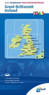Anwb*wegenkaart Groot-Brittannië/Ierland 1. Groot-Brittannië/Ierland - Anwb Wegenkaart