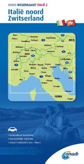 Anwb*wegenkaart Italië 2. Italie-Noord/ Zwitserland - Anwb Wegenkaart