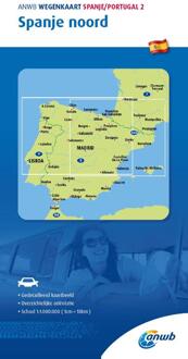 Anwb Wegenkaarten Spanje/Portugal 2. Spanje-Noord - Anwb Wegenkaart