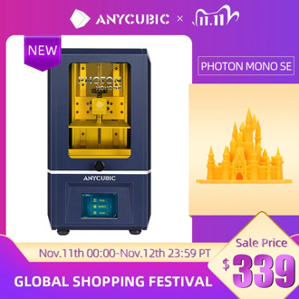 ANYCUBIC 3D Printer Photon Mono SE 405nm UV Resin Printers with 6 inch 6" 2K Monochrome LCD, APP Remote Control, 130*78*160mm