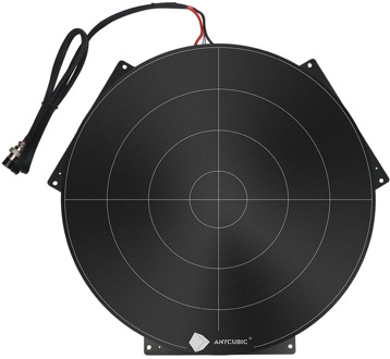 ANYCUBIC 3D Printer Ultrabase Hotbed Platform Heatbed for Predator 24V Round 380x380mm Aluminum Base