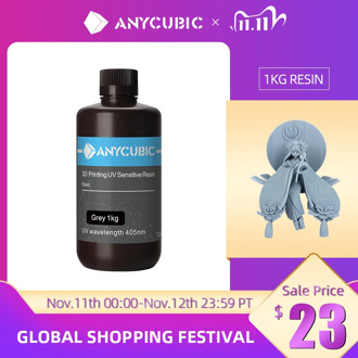 ANYCUBIC 500g/1kg Liquid Photopolymer Resin 405nm UV Resin For LCD 3D Printer Printing Material For Photon/Photon S/Photon Mono
