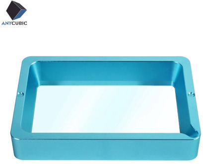 ANYCUBIC Anodized Aluminium Resin Vat Tank for Photon 3d Printer Fully Metal Frame and Durable FEP film and steel ring installed