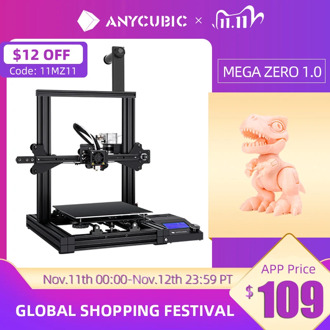 ANYCUBIC Mega Zero DIY 3D Printer 220X 220X250 desktop 3d printing extruder Metal frame Impresora High Precision impressora