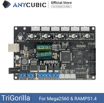ANYCUBIC Motherboard 3D Printer TriGorilla Main board Compatible Mega2560 & RAMPS1.4 4 Layers PCB Controller Board for RepRap