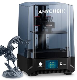 Anycubic Photon Mono X 6Ks Resion 3D Printer with 9.1 inch 6K Monochrome Exposure Screen 20x19.5x12.2cm Large Print Size