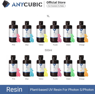 ANYCUBIC Plant-based UV Resin 405nm For Photon S/Photon 3D Printer Print Material Ultralow Odor Without Nasty Chemicals