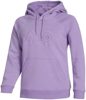 AO Embroidered Logo Sweater Met Capuchon Dames paars