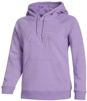 AO Embroidered Logo Sweater Met Capuchon Dames paars