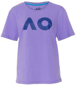 AO Stack Print Core Logo T-shirt Dames paars - M