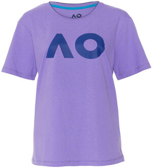 AO Stack Print Core Logo T-shirt Dames paars - S,M,L,XL