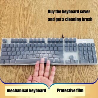 Aoc GK410 Mechanische Toetsenbord Beschermende Film Usb Desktop Computer Sleutel Stofkap Beschermhoes 104-Key Bump Pad Cover een stuk