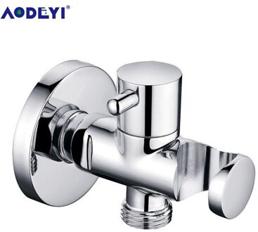 AODEYI Kraan Accessoire Messing Hoek Valve Met Beugel Met Houder Voor Bidet Spuiten Kraan Tool Messing Badkamer Accessoire