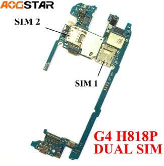 Aogstar Unlocked For G4 Boards Mobile Electronic Panel Motherboard 32GB For LG G4 H818P Dual Sim Mainboard With OS 6.0