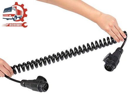 Aohewei 2.7M Trailer Verlengkabel 8 Pin Plug Wedstrijd 13 Pole Socket Voor Truck Light Connector 12V Bedrading trekhaak Caravan Board