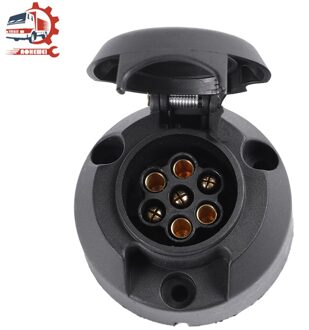 Aohewei Trailer 7 Pin Socket Trekhaak Kabel Connectoren Plastic Adapter Europa N Type Towing Plug Waterdicht Voor Vrachtwagen Van Caravan