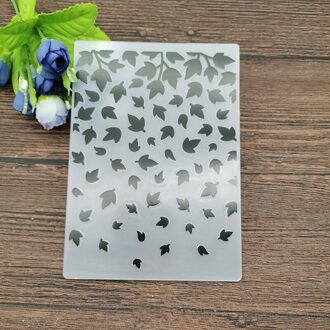 Aokediy Bladeren Print Diy Plastic Embossing Mappen Voor Diy Scrapbooking Papier Ambachtelijke/Kaarten Maken Decoratie Benodigdheden