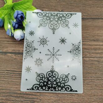 Aokediy Snowflake Print Diy Plastic Embossing Mappen Voor Diy Scrapbooking Papier Ambachtelijke/Kaarten Maken Decoratie Benodigdheden