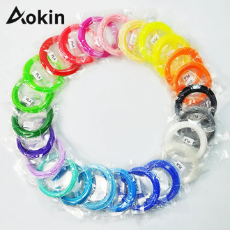 Aokin 10 Meter Colorful 3D Printer Filament PLA 1.75mm Filament Printing Materials Plastic For 3D Printer Pen filamento 3d