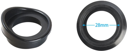 AOMEKIE 2pcs 28mm Rubber Eyecups for Stereo Microscope Eyepiece Shield Eye Guards