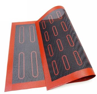 Aomily Siliconen 30X40Cm Dubbelzijdig Afdrukken Bakken Mat Non Stick Gebak Oven Cake Bakken Geperforeerde Plaat Liner gebak Mat
