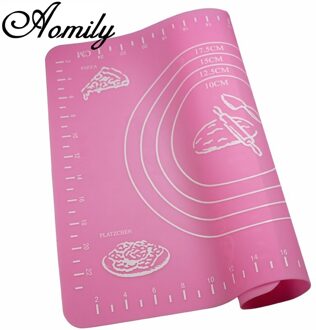 Aomily Siliconen Deeg Mat Bakvormen 29*26 cm Gebak Oven Pasta Tool Bakplaat Lade Liner Mat Cake Pad non-stick met Schaal