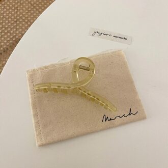 Aomu Lente Zomer Eenvoudige Snoep Kleur Acryl Transparant Frosted Haar Klauw Voor Vrouwen Haar Clips Accessoires Hoofddeksels