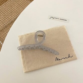 Aomu Lente Zomer Eenvoudige Snoep Kleur Acryl Transparant Frosted Haar Klauw Voor Vrouwen Haar Clips Accessoires Hoofddeksels