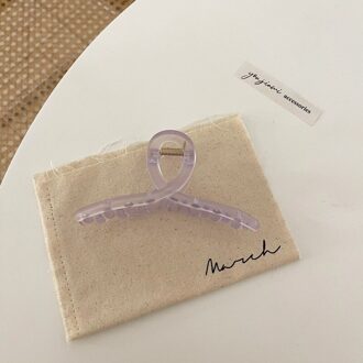 Aomu Lente Zomer Eenvoudige Snoep Kleur Acryl Transparant Frosted Haar Klauw Voor Vrouwen Haar Clips Accessoires Hoofddeksels