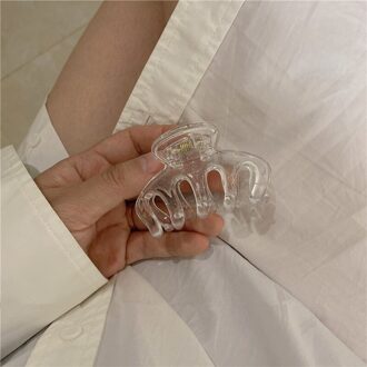 Aomu Retro Lente Zomer Candy Kleur Acryl Geometrische Effen Kleur Clip Haarspeld Voor Meisje Commuter Haaraccessoires 3