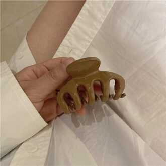 Aomu Retro Lente Zomer Candy Kleur Acryl Geometrische Effen Kleur Clip Haarspeld Voor Meisje Commuter Haaraccessoires 4