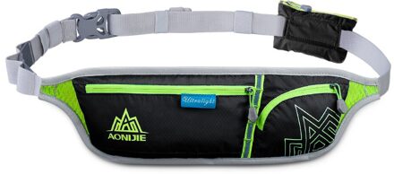 Aonijie E916 Jogging Heuptas Fanny Pack Travel Pocket Sleutel Portemonnee Pouch Mobiele Telefoon Houder Borst Cross-Body Bag running Riem E916Black