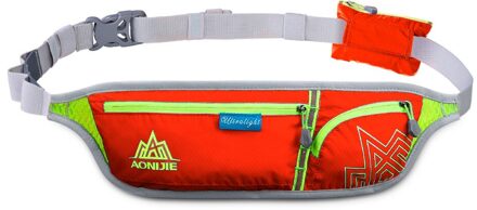 Aonijie E916 Jogging Heuptas Fanny Pack Travel Pocket Sleutel Portemonnee Pouch Mobiele Telefoon Houder Borst Cross-Body Bag running Riem E916Orange