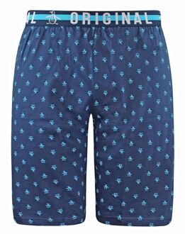 AOP Heren Navy Lounge Shorts