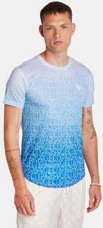 Aop - Heren T-shirts Blue - L