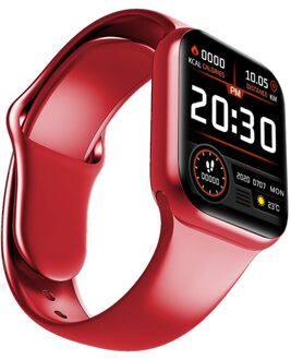 Aosexi Smart Band Bluetooth Call Hd Touch Kleur Screen Fitness Armband Voor Ios Android Bloeddruk IP67 Waterdichte Smartband Rood