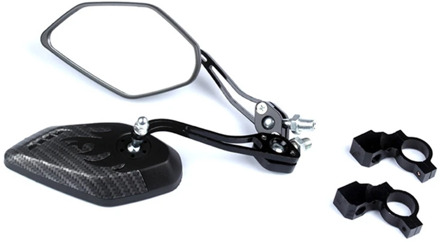 AOSTIRMOTOR Mountain Bike Rearview Mirror Al Alloy Reversing Mirror Handlebar Safety Mirror Bicycle Riding Equipment Accessorie