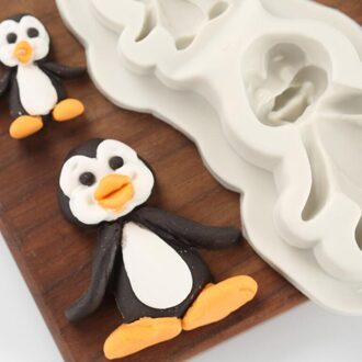 Aouke Pinguïn Vormige Decoreren Mallen Cake Silicone Mold Sugarpaste Chocolade Gumpaste Mal Van Klei J149