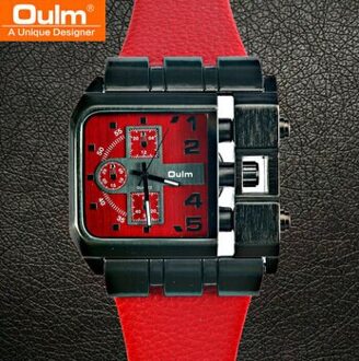 Aoulm/3364 Toevallige Enkele Beweging Riem Horloge Export Quartz Horloge Bruin