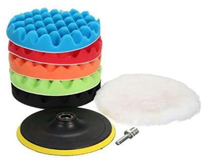 Aozbz 22 Pcs 3 Inch Polijsten Pads Spons Buffer Pads Set Kit Compound Voor Elke Conventionele M10 Boor Auto polijstmachine