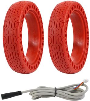 AP68-2Pcs 8.5 Inch Elektrische Scooter Anti-Explosie Tire & 1 Stuks Batterij Printplaat Kabel Controller Power Kabel